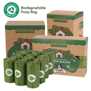 Biodegradable Poop Bag/ Dispensers For Dogs Or Cats Extra Thick And Strong
