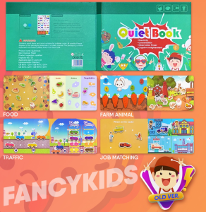 Montessori Malay & English Busy Book/Quiet Book/Preschool Learning & Activity Board Book for Toddler Children Kids Baby