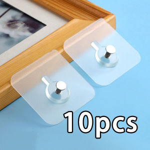 10/20/30Pcs Nail Free Photo Frame Poster Screw Hooks/Non-Trace Self Adhesive Nails Hook Holder