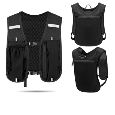 GYDJ MALL Breathable Reflective Running Vest Pack Adjustable Waterproof Running Hydration Vest Bag Water Chest Pack Multifunctional Outdoor Running Vest Outdoor Activities