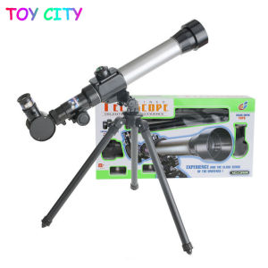 TOYSMARS Childrens Refracting Astronomical Telescope with Portable Tripod Sky Monocular Telescope Space Observation Mirror Children Gif