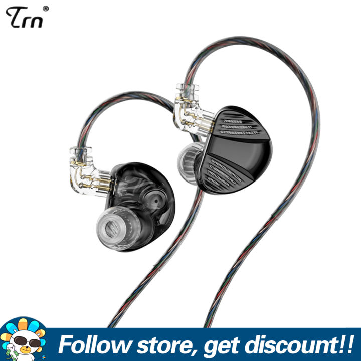 TRN V10 PRO Earphones Professional Tuning In-Ear Headsets 2BA+2DD  High-Frequency Balanced Armature Driver Combination IEM Headphones With  2PIN