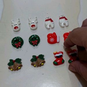3 PCS CHARM CLAY RESIN ORNAMEN CHRISTMAS / HIASAN DEKORASI TEMPELAN NATAL