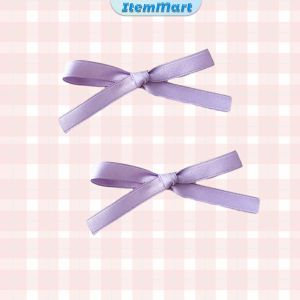 ItemMart Fashion Bows Hair Clips Hairpins Hair Accessories Sweet Style 2pcs