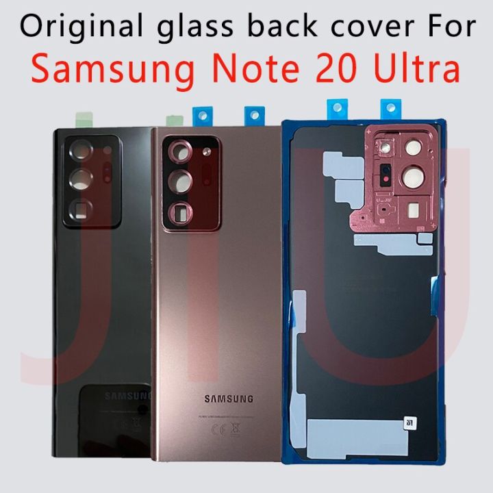 100% ใหม่ Samsung Galaxy Note 20 Ultra ฝาครอบแบตเตอรี่ฝาครอบเคส