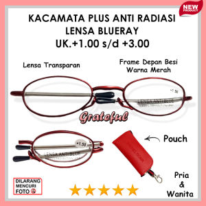 New Product - Kacamata RABUN DEKAT BACA ANTIRADIASI Model Frame Lipat - Ready Ukuran PLUS (+)1.00 Sampai (+) 3.00