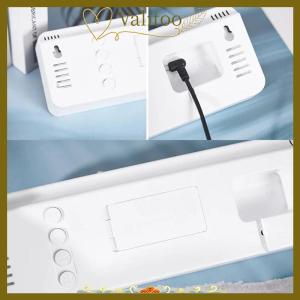 [Valitoo] Large Digital Wall Clock Temperature And Humidity Week Display Brightness Adjustable Electronic LED Table Alarm Clock