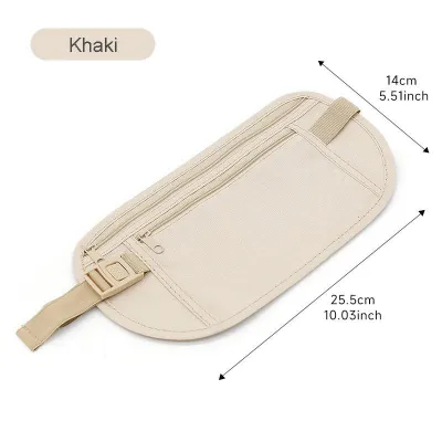 Waist Belt Bag Waterproof Chest Bag Outdoor Running Phone Bag Crossbody Bag Versatile Passport Holder Expandable Sweatproof Outdoor Sports Travel Walking Running Money Belt Hidden RFID Security Pouch Anti-Theft Unisex Men Women