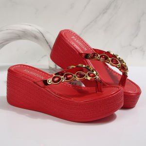 Free Shipping WomenS Wedge Sandals Korean Style 2026 Summer New Collection Bohemian Style Platform Sole Thick Heel Wedge Heel Roman Sandals