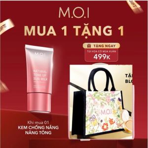 KEM CHỐNG NẮNG TONE UP SUN MILK M.O.I . NÂNG TÔNG NHẸ NHÀNG SPF 50+  PA++++ . CHIẾT XUẤT THIÊN NHIÊN LÀNH TÍNH .