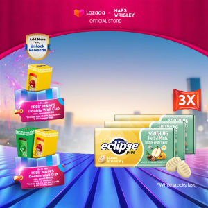 [Bundle of 3] Eclipse Plus Loquat Pear Tins 30g Soothing Herbal Mints / Sugar Free / Snacks