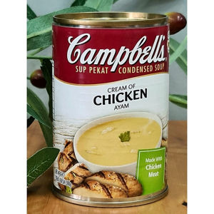 CAMPBELL’S + Lon GÀ 300g + SÚP KEM GÀ Condensed Soup Cream Of Chicken Ayam (HALAL)