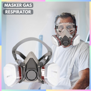 FAST DELIVERY TaffGUARD Masker Gas Safety Kerja Anti Debu dan Racun Half Mask Respirator KN95