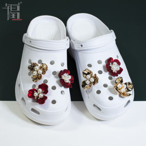 (Buy 10 Get 60% Off) Shell Pearl Shoes Accessories Jibbitz Charms Decorative Pearl 3D Shoes Diamonds Flowers for Crocs