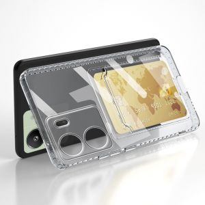 Poco C65 2023 All Transparent Simple Casing For Poco C65 C 65 65C PocoC65 2023 Card Slot Phone Case Shockproof Bumper Soft TPU Flexible Silicone Clear View Back Cover