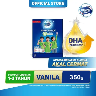 Frisian Flag Primagro 1+ Vanilla 350gr (1-3 Tahun) - Susu Formula Pertumbuhan Anak