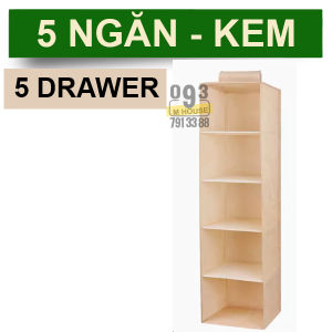 Tủ Vải Đựng Đồ 5 Ngăn 3 Ngăn Túi Vải Lưu Trữ Quần Áo Tiết Kiệm Diện Tích