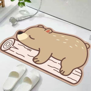 Keset Kaki Anti Slip Ukuran 40x60cm Motif Karakter Alas Kamar Mandi Kamar Tidur Doormat Door Mat