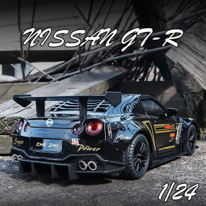 【RUM】 Tỷ Lệ 1:24 Mẫu Xe Hợp Kim Nissan GTR Đồ Chơi Xe Hơi Đúc Hiệu Ứng Ánh Sáng & Âm Thanh Cho Bé Trai Đồ Chơi Trẻ Em Quà Sinh Nhật Đồ Chơi Xe Hơi Đồ Chơi Trẻ Em Mô Hình Xe Hơi Xe Đồ Chơi Mô Hình Bộ Sưu Tập