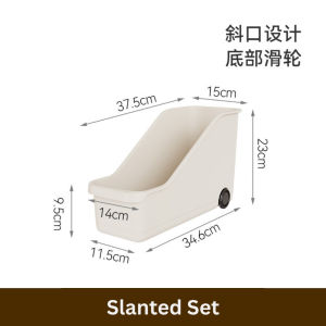 Kitchen Cabinet Storage Box with Wheel  Seasoning Bottle Storage Container with Pulley  Organizer for Space Saving