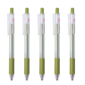 Wholesale 30/50/100PCS ballpen set Gel Pen black Refill ball pen frosted full needle pens tube 0.5 mm sign pen