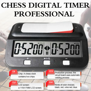 Board Game Clock Timer - Battery Powered Plastic Competition Timer for Training and Educational Games