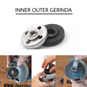 ADAPTER PEMANJANG 80MM MATA GERINDA EXTENTION SHAFT + RING PENJEPIT M10 SET