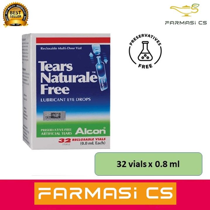 Alcon Tears Naturale Free Lubricant Eye Drops 32 Vials X 08 Ml Exp082025 Preservative Free 2167