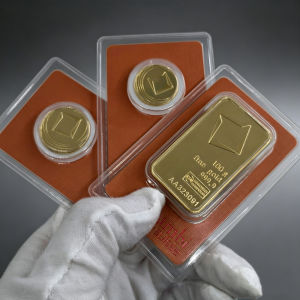 【discount store】Orange 5g 20g 100g High Quality VB Gold Plated Bar Non-Magnetic Gold Plated Bullion Sealed Packaging Collectibles Business Gift