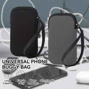 Universal Phone Pouch Bag Water Repellent Neoprene Phone Case With Hand Strap For Daily Travel