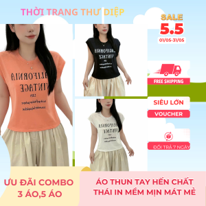 ÁO THUN TAY HẾN NỮ FORM VỪA MỀM MỊN THOÁNG MÁT