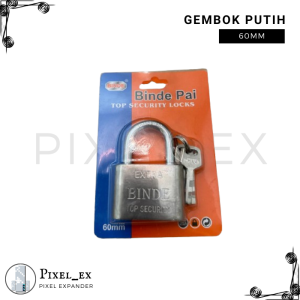 Gembok Putih / Kunci Gembok Putih 30MM 40MM 50MM 60MM