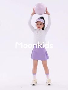 【size120-170】Girls Tennis Half Skirt kids Quick drying Sports Skirt Girls Spring Wear Anti stripping Skirt Pants