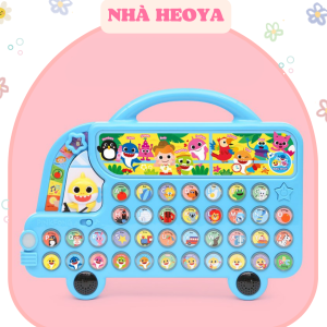 XE BUS - XE BUÝT PINKFONG BABYSHARK SONG NGỮ NỘI ĐỊA HÀN MÀU XANH CHO BÉ HỌC TIẾNG ANH
