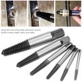 3-22mm 6pcs Broken Bolt Screw Extractor Remover Set Easy Out Drill Bits Tools Kit Strong Hardness. 