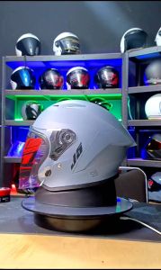 Helm Half Face J5 SNI Visor Bening Premium untuk Pria Wanita Dewasa