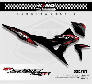 STRIPING HONDA SONIC VARIASI 150R STIKER HONDA SONIC 150 R VARIASI SC-11