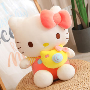 JOJO CASTLE Genuine Sanrio Hello Kitty Anime Cartoon Cute Stuffed Toys Plushier Soft Pillow Birthday Gifts For Girls Plush Dolls Kawaii Halloween 三丽鸥 娃娃