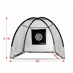 Golf Training Net Portable Practice Cage for Home and Outdoor Use with Bullseye Target - Gift Idea for Birthdays and Holidays