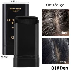 Sáp Che Tóc Bạc BRH 20g Làm Đen Tóc Tạm Thời Nhanh Chóng Thanh Lăn Che Tóc Đều Màu Tự Nhiên Không Dính Tay Dễ Dùng