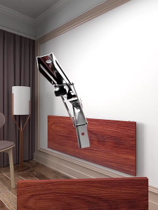 Folding Wall Mounted Shelf Bracket Strong Load Heavy Duty Metal Collapsible Shelf Brackets for Space Saving DIY Bracket