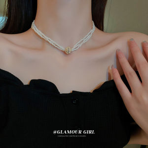 Frascati Dây Chuyền Hàng Mới Về Dây Chuyền Choker Thời Trang Cho Nữ Dây Chuyền Cổ Điển Ngọc Trai Thanh Lịch Hợp Thời Trang Trang Sức Nữ