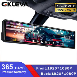 EKLEVA 12 Inch 4K 3840P Car Dvr Dash Cam WIFI APP Sony IMX335 Rear View Mirror 1080P Car Camera Video Recorder Park Monitor