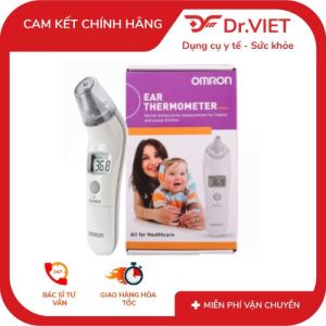 Nhiệt kế đo tai Omron TH839S Giải pháp đo thân nhiệt NHANH CHÓNG-CHÍNH XÁC-AN TOÀN TUYỆT ĐỐIphù hợp cho Trẻ Nhỏ Người Lớn và Người Cao Tuổi.Chỉ với 1 GIÂY đo nhanh qua taitheo dõi nhiệt độ cơ thể dễ dàngphát hiện sớm các dấu hiệu bất thường để bảo vệ