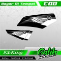 Gs Sticker - Stripping Rx King Motif Simpel - Stiker Variasi Rx king Spesial. 