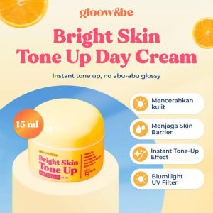 GLOOW&BE Bright Skin Tone-Up Day Cream 15ml | Membantu Mencerahkan Wajah