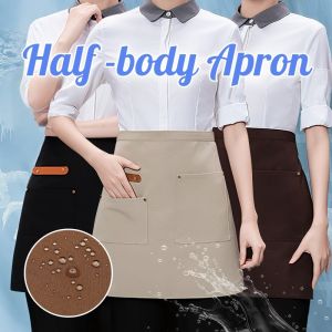 Canvas Waterproof oil -proof Half -body Apron Waist Tarpaulin Restaurant Coveralls for Men and Women