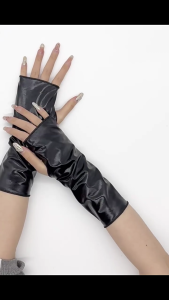 Wrist Lengthen Gloves Opera Party Dinner Dress Women Gloves Plain Color Fingerless Gloves Wedding Party Bride Gloves