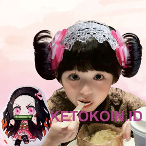 Bandana Bayi Wig Poni Lucu Import