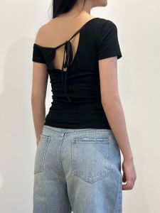 Áo thun lệch vai Macie tay ngắn chất thun mềm mại nữ tính - MC13